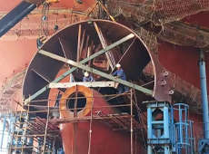 船舶安裝表盤式扭力扳手案例